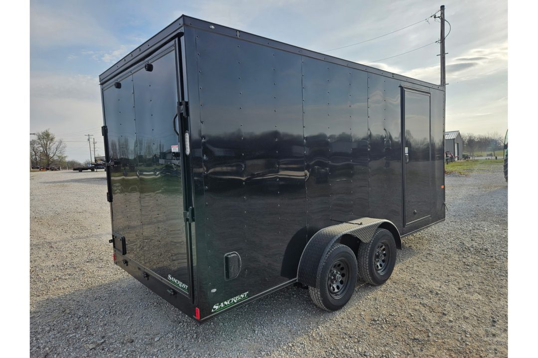 New 2026 Rock Solid Cargo 7X16 TANDEM 7K CARGO W/7' HEIGHT BLACKOUT TRIM & RAMP DOOR *HAIL DISCOUNT*