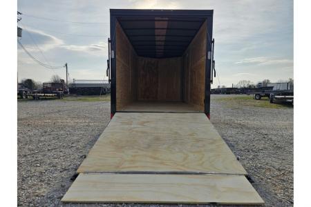 New 2026 Rock Solid Cargo 7X16 TANDEM 7K CARGO W/7' HEIGHT BLACKOUT TRIM & RAMP DOOR *HAIL DISCOUNT*