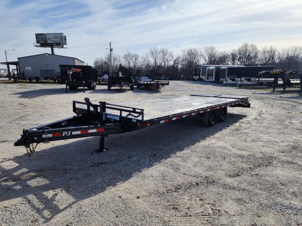 Used 2020 PJ Trailers 102X24 DECKOVER W / MAX RAMPS - RENTAL BILLINGS - NOT FOR SALE