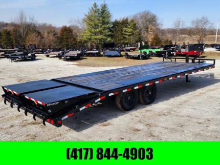 Used 2020 PJ Trailers 102X24 DECKOVER W / MAX RAMPS - RENTAL BILLINGS - NOT FOR SALE