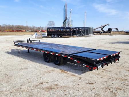 Used 2020 PJ Trailers 102X24 DECKOVER W / MAX RAMPS - RENTAL BILLINGS - NOT FOR SALE
