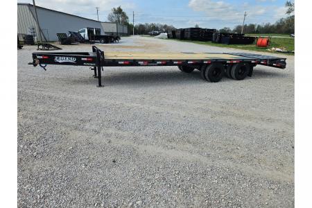 New 2026 Legend 102X25 TANDEM LO-PRO FLATBED PINTLE W/ 12K AXLES MAX RAMPS & 14PLY TIRES