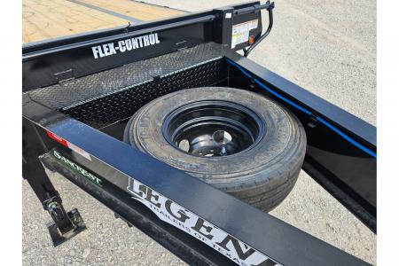 New 2026 Legend 102X25 TANDEM LO-PRO FLATBED PINTLE W/ 12K AXLES MAX RAMPS & 14PLY TIRES