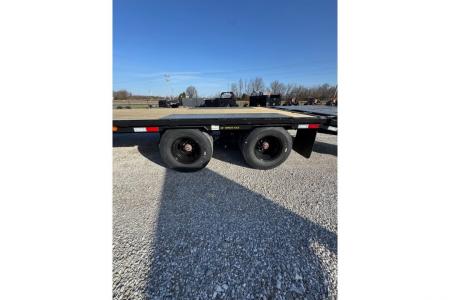 New 2026 Big Tex Trailers 102x25 Tandem 25.9K GN Flatbed w/ Mega Ramps, 2-Speed Jacks & 14 Ply Tires