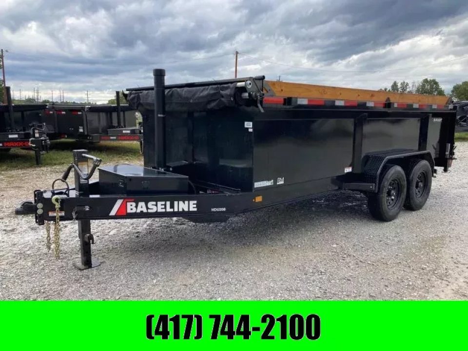 New 2025 Baseline by Diamond C 82X16 TANDEM 16K TELESCOPIC DUMP WITH 3' SIDES, 14 PLY TIRES AND SLIDE IN RAMPS