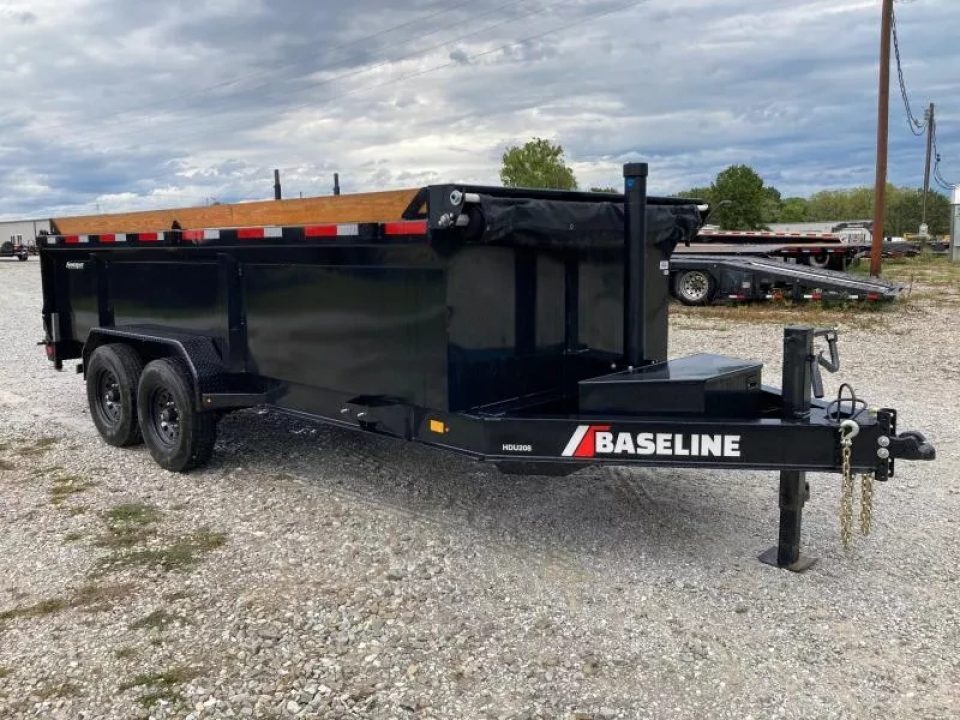 New 2025 Baseline by Diamond C 82X16 TANDEM 16K TELESCOPIC DUMP WITH 3' SIDES, 14 PLY TIRES AND SLIDE IN RAMPS
