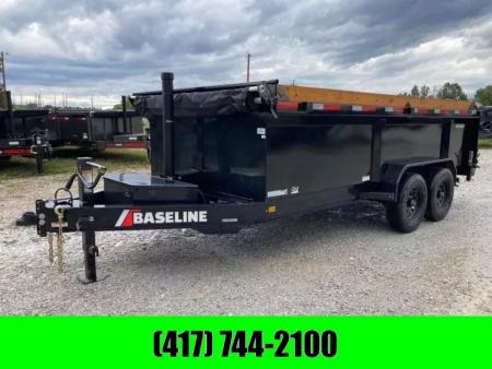 New 2025 Baseline by Diamond C 82X16 TANDEM 16K TELESCOPIC DUMP WITH 3' SIDES, 14 PLY TIRES AND SLIDE IN RAMPS