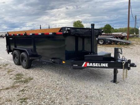 New 2025 Baseline by Diamond C 82X16 TANDEM 16K TELESCOPIC DUMP WITH 3' SIDES, 14 PLY TIRES AND SLIDE IN RAMPS