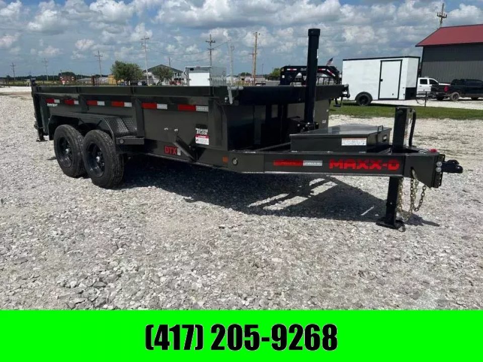 New 2026 MAXX-D 83x14 Tandem 17.5K Telescopic Dump w/ 7 Gauge Floor & Tuff Wireless