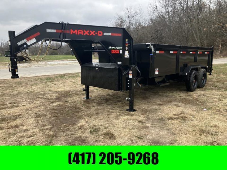 New 2025 MAXX-D 83x16 Tandem 21K GN Telescopic Dump w/ 7 Gauge Floor & Tuff Wireless