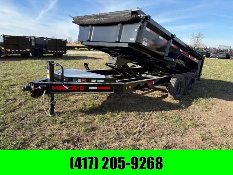New 2026 MAXX-D 83x14 17.5K Dump Trailer W/ 2' Sides & Wireless Remote
