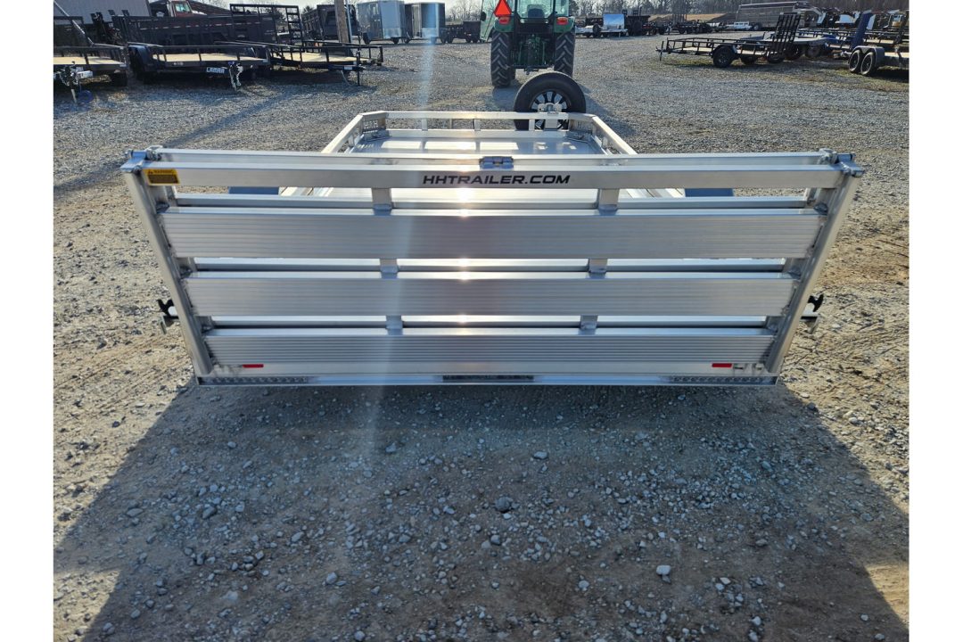 New 2026 H and H 76X12 SINGLE AXLE ALUMINUM LO-SIDE UTILITY W/BI FOLD GATE