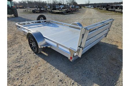 New 2026 H and H 76X12 SINGLE AXLE ALUMINUM LO-SIDE UTILITY W/BI FOLD GATE