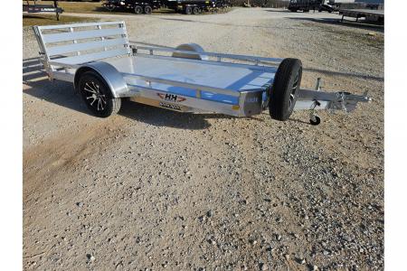 New 2026 H and H 76X12 SINGLE AXLE ALUMINUM LO-SIDE UTILITY W/BI FOLD GATE