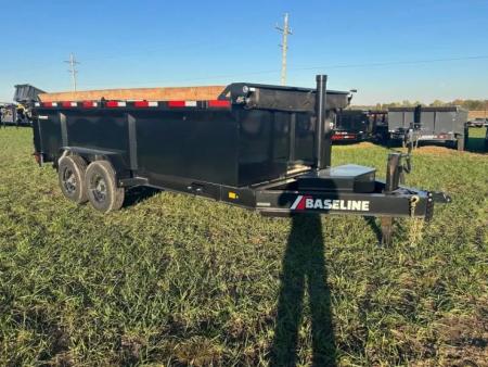 New 2025 Baseline 82x16 Tandem 16K Telescopic Dump w/ 3' Sides & Board Brackets