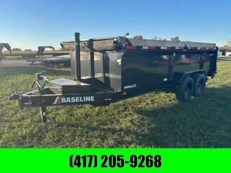 New 2025 Baseline 82x16 Tandem 16K Telescopic Dump w/ 3' Sides & Board Brackets