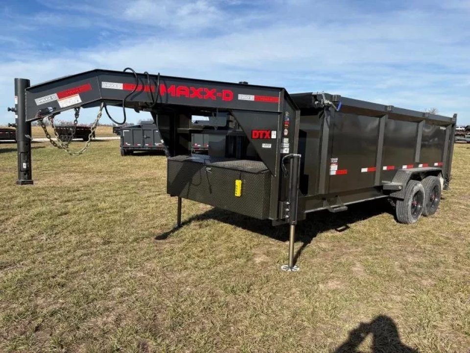 New 2026 MAXX-D 83x16 Tandem 18K GN Telescopic Dump Trailer W/ Hydro Jacks