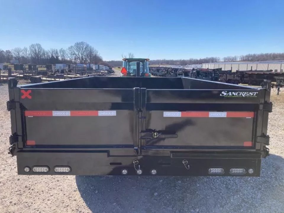 New 2026 MAXX-D 96x14 TANDEM 14K TELESCOPIC DECKOVER DUMP W/ 24" FOLD DOWN SIDES, 14 PLY TIRES & SLIDE IN RAMPS
