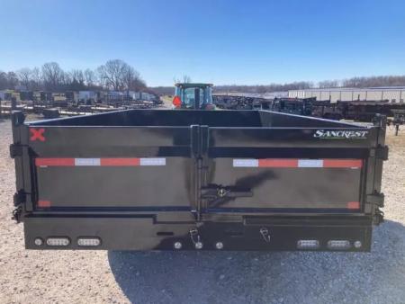 New 2026 MAXX-D 96x14 TANDEM 14K TELESCOPIC DECKOVER DUMP W/ 24" FOLD DOWN SIDES, 14 PLY TIRES & SLIDE IN RAMPS