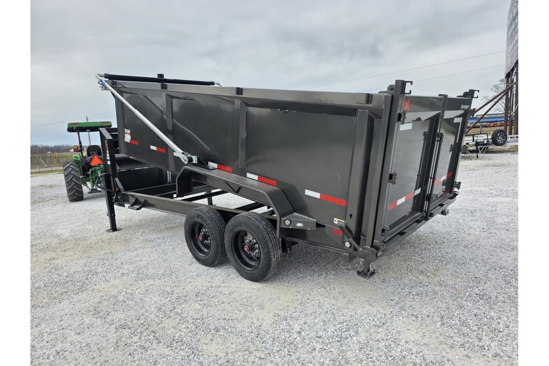 New 2026 MAXX-D DTX TANDEM TELESCOPIC GN DUMP W/ 4' SIDES/ 7GA FLOOR/ 10GA SIDES/ SLIDE IN RAMPS/ 83X16
