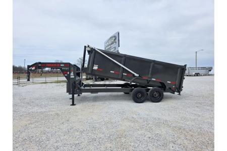 New 2026 MAXX-D DTX TANDEM TELESCOPIC GN DUMP W/ 4' SIDES/ 7GA FLOOR/ 10GA SIDES/ SLIDE IN RAMPS/ 83X16