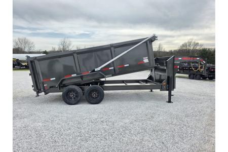 New 2026 MAXX-D DTX TANDEM TELESCOPIC GN DUMP W/ 4' SIDES/ 7GA FLOOR/ 10GA SIDES/ SLIDE IN RAMPS/ 83X16
