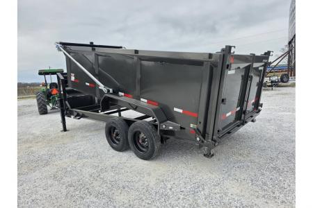 New 2026 MAXX-D DTX TANDEM TELESCOPIC GN DUMP W/ 4' SIDES/ 7GA FLOOR/ 10GA SIDES/ SLIDE IN RAMPS/ 83X16