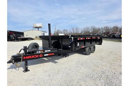 New 2026 MAXX-D D9X TANDEM DECK OVER DUMP W/ 24" FOLD DOWN SIDES/ 7GA FLOOR/ 10GA SIDES/ SLIDE IN RAMPS/ 96X16