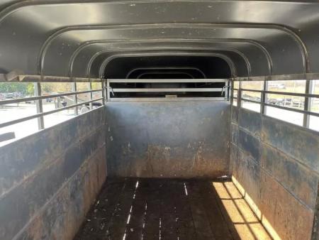 Used 2007 Calico Trailers 6'8x24 Gooseneck Livestock w/ Rear Slider 14ply Tires