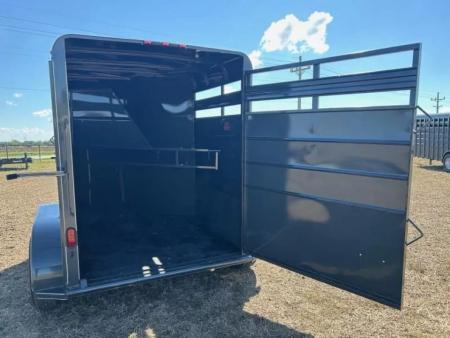 New 2026 Calico Trailers 6x12x7 Tall Tandem 7K 2 Horse Slant w/ Spare