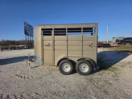 New 2026 Calico Trailers 2 HORSE SLANT 6X12X7' TALL Stock / Stock Combo Trailer