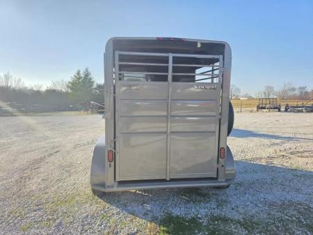 New 2026 Calico Trailers 2 HORSE SLANT 6X12X7' TALL Stock / Stock Combo Trailer