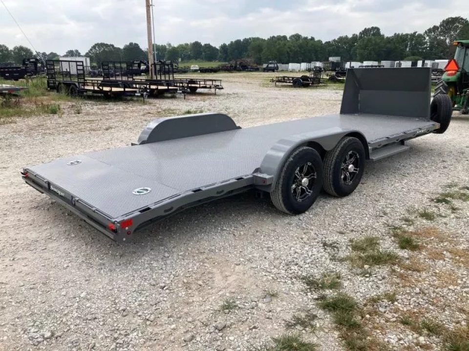 New 2026 Diamond C Trailers 83x20 TANDEM 9.8K CARHAULER W/ SLIDE IN RAMPS, STEEL FLOOR & ROCK SHIELD