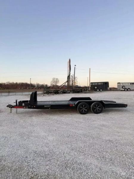 New 2026 MAXX-D 83 X 20 N6X TANDEM CH W/ SPLIT TAIL/ SLIDE IN RAMPS/ STEEL FLOOR/ ROCK SHIELD