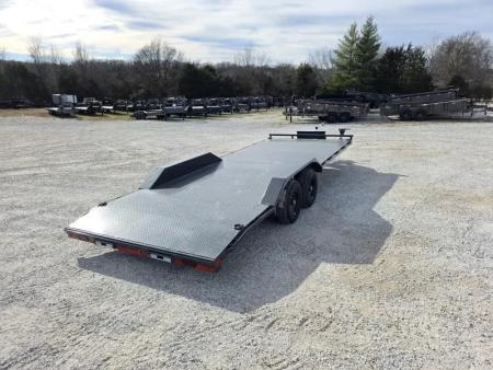 New 2026 Lamar Trailers 102X22 TANDEM 10K CAR HAULER W/TOOLBOX DRIVEOVER FENDERS & STEEL DECK