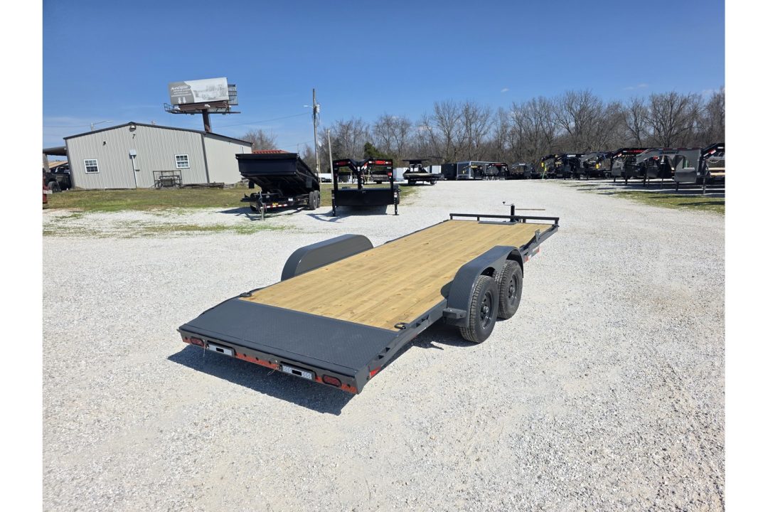 New 2026 Lamar 83X20 TANDEM 10K CAR HAULER W/2' STEEL DOVE & SLIDE OUT RAMPS