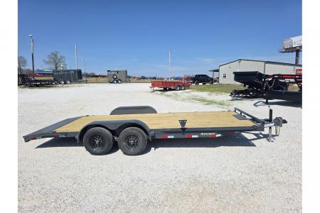 New 2026 Lamar 83X20 TANDEM 10K CAR HAULER W/2' STEEL DOVE & SLIDE OUT RAMPS