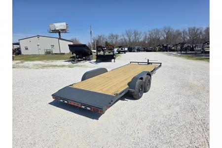 New 2026 Lamar 83X20 TANDEM 10K CAR HAULER W/2' STEEL DOVE & SLIDE OUT RAMPS