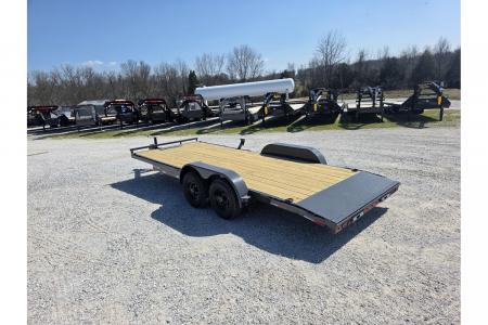 New 2026 Lamar 83X20 TANDEM 10K CAR HAULER W/2' STEEL DOVE & SLIDE OUT RAMPS