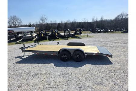 New 2026 Lamar 83X20 TANDEM 10K CAR HAULER W/2' STEEL DOVE & SLIDE OUT RAMPS