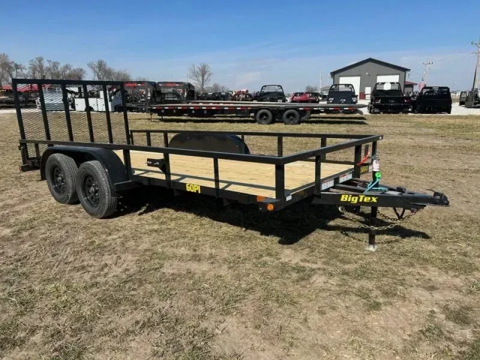 New 2026 Big Tex Trailers 77x16 Tandem 7K Utility w/ 4' Ramp Gate