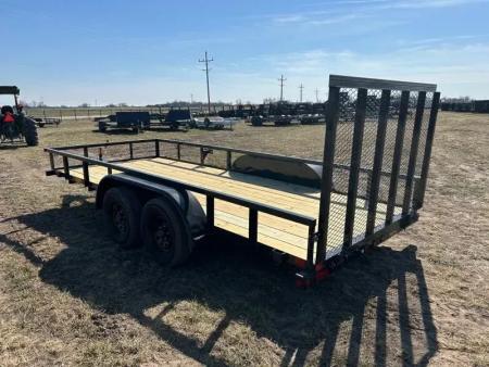 New 2026 Big Tex Trailers 77x16 Tandem 7K Utility w/ 4' Ramp Gate