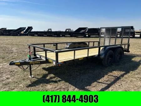 New 2026 Big Tex Trailers 77x16 Tandem 7K Utility w/ 4' Ramp Gate