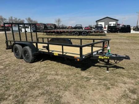 New 2026 Big Tex Trailers 77x16 Tandem 7K Utility w/ 4' Ramp Gate