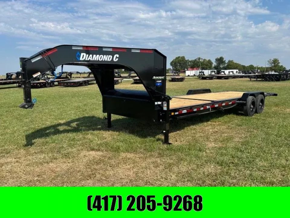 New 2026 Diamond C Trailers 82x26 Tandem 20K GN Gravity Tilt w/ 8' Stationary Deck