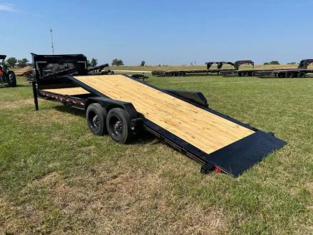 New 2026 Diamond C Trailers 82x26 Tandem 20K GN Gravity Tilt w/ 8' Stationary Deck