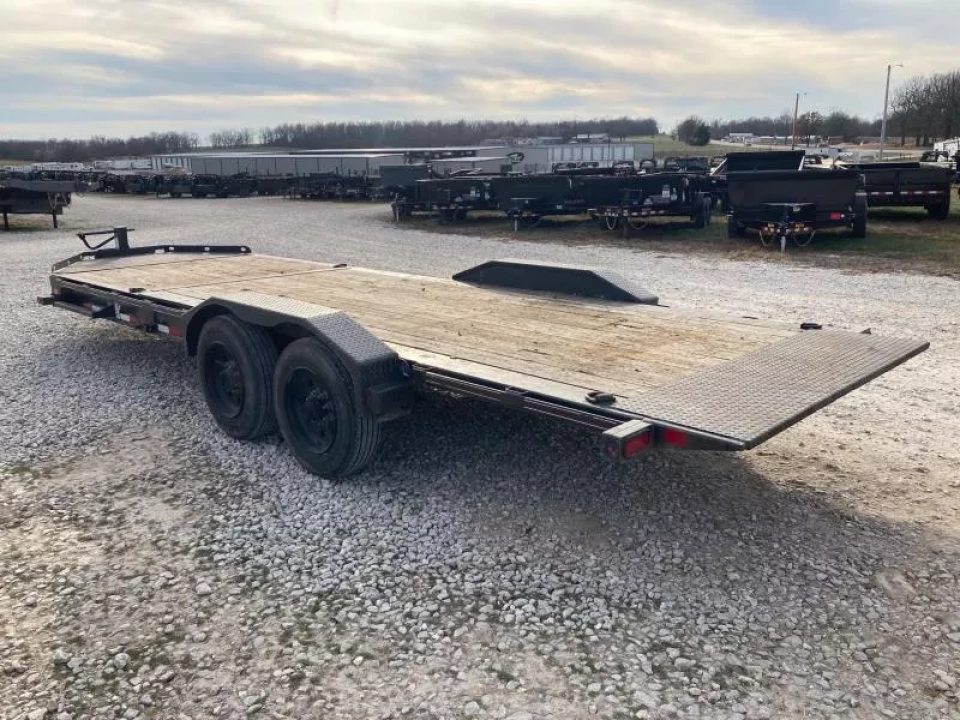 Used 2021 Diamond C Trailers 82X22 TANDEM 20K TILT W/ 6' STATIONARY DECK, 16' TILT DECK & LARGE TOOLBOX