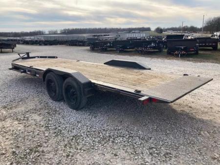 Used 2021 Diamond C Trailers 82X22 TANDEM 20K TILT W/ 6' STATIONARY DECK, 16' TILT DECK & LARGE TOOLBOX