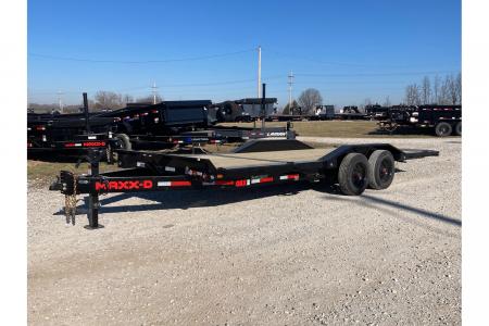 New 2026 MAXX-D 102X22 TANDEM 17.5K TILT W/ 6' STATIONARY DECK, 16' TILT DECK, DRIVE OVER FENDERS & 16 PLY TIRES