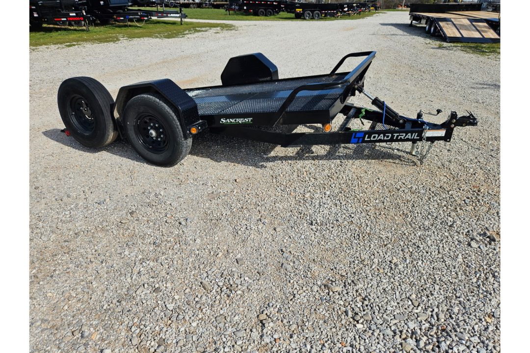Used 2025 Load Trail 77X12 SINGLE 7K GRAVITY TILT W/STEEL TRACTION DECK CONTROL VALVE & SPARE